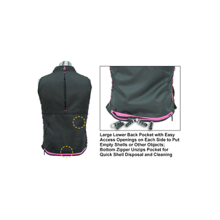 UTG PVC-VF21BP True Huntress Female Sporting Vest, Black/Pink