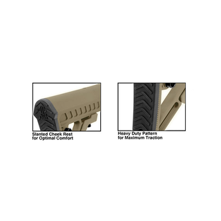 UTG RBUS2DM PRO AR15 Ops Ready S2 Mil-spec Stock Kit, FDE