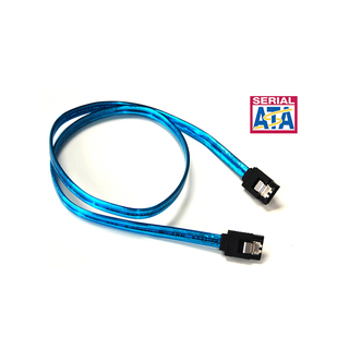 Bytec SATA-336UVB UV Blue Serial ATA III 6Gbps Cable w/Locking Latch