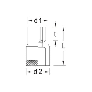 Gedore 6145720 Socket 1/2 Inch TORX® E10