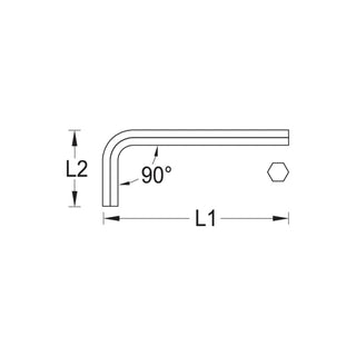 Gedore 6342710 Hexagon Allen Key 32 mm