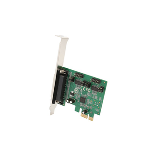 Syba SI-PEX50103 2 Port DB9 Serial and 1 Port DB25 Parallel Printer PCI-Express 2.0 x1 Combo Card