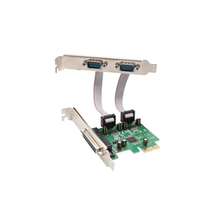 Syba SI-PEX50103 2 Port DB9 Serial and 1 Port DB25 Parallel Printer PCI-Express 2.0 x1 Combo Card