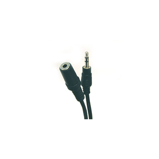 Bytecc SPC-12MF 3.5mm Stereo Speaker Extension Cable - Male to Female, Black Jacket