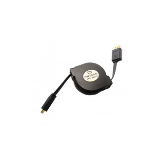 Syba SY-CAB31030 4 ft Retractable HDMI Type A Male to Micro HDMI Type D Male Cable