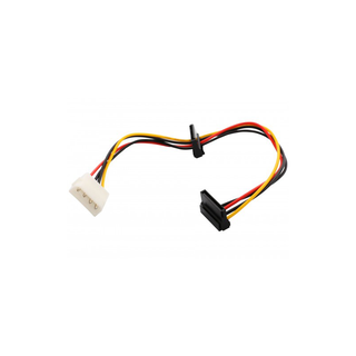 Syba SY-CAB40018 12" Molex to Dual SATA Right Angle Power Cable