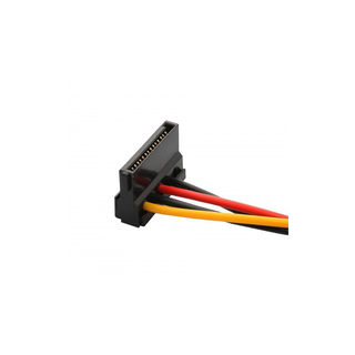 Syba SY-CAB40018 12" Molex to Dual SATA Right Angle Power Cable