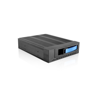 iStarUSA T-7M1-SATA-BLUE 5.25" to 3.5" 2.5" SATA SAS 6 Gbps HDD SSD Hot-swap Rack