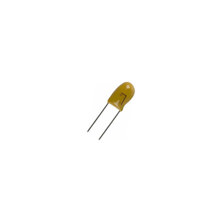 NTE Electronics TD10M25 Series TD Solid Tantalum Capacitor, Radial Lead