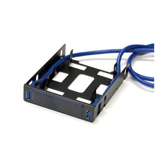 Bytecc U3-225 USB 3.0 Front Hub Bracket for Dual 2.5" HDD/SSD to 3.5" tray