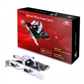 Vantec UGT-PCE20SR 2-Port Serial PCIe Host Card