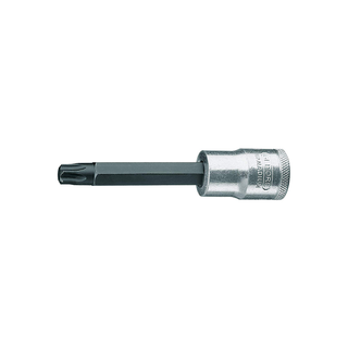 GEDORE ITX19LT25-100 Screwdriver Bit, Socket 1/2", Long TORX® T25