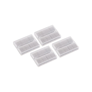 Velleman VTBB8: 4 Piece Clear Mini Breadboard Set - 170 Tie Points