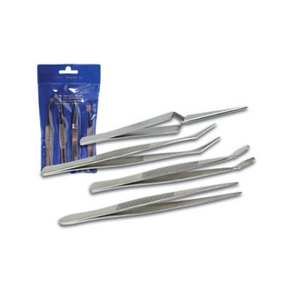 Velleman VTTWSET Stainless Steel Tweezer Set, 4 Piece