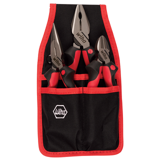 Wiha Tools 30993 3 Piece Industrial SoftGrip Pliers/Cutter Set