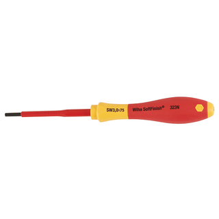 Wiha Tools 32300 Insulated Hex Metric Screwdriver, 2.5 mm x 75 mm