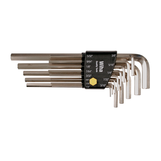 Wiha Tools 35295 13 Piece Hex L-Key Long Arm Set - Inch