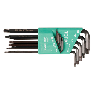 Wiha Tools 37192 Long Arm MagicSpring TORX® L-Key Set, 10 Piece