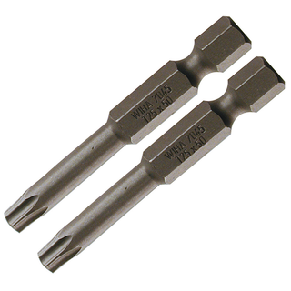 Wiha Tools 70562 T25s x 50mm Security TORX® Power Bit, 2 Pack