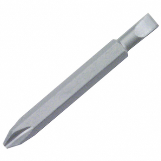 Wiha Tools 74303 4.5mm x #1 x 74mm Slotted/Phillips Double End Bit, 10 Pack