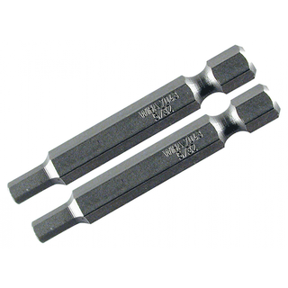 Wiha Tools 74361 2.5mm x 50mm Hex Power Bit, 2 Pack