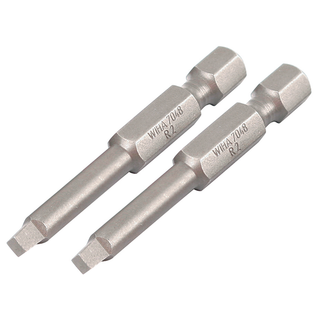 Wiha Tools 74862 #3 x 50mm Square Power Bit, 2 Pack