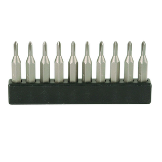 Wiha Tools 75622 3.0mm x 28mm System 4 Hex Micro Bit, 10 Pack