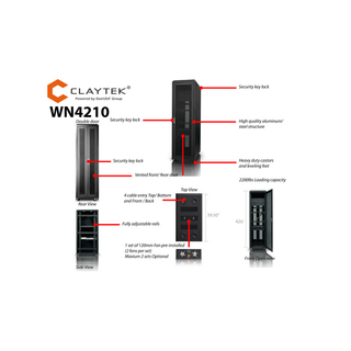 iStarUSA WN4210 42U 1000mm Depth Rack-mount Server Cabinet