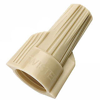 Ideal WT41-1 WingTwist Wire Connector, WT41, Tan, 100/Box