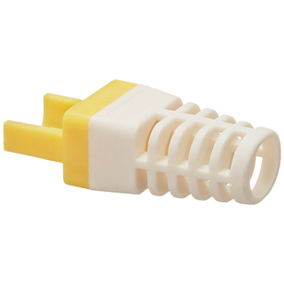 Platinum Tools 105010 Strain Relief for Cat6, Yellow, 500-Pack